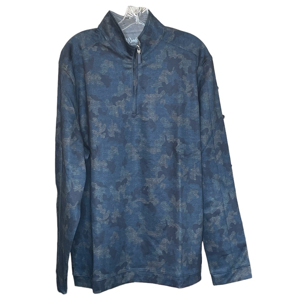 Woody’s Retro Lounge Digital Camo 1/4 Zip Pullover, Size XL, NWT‎